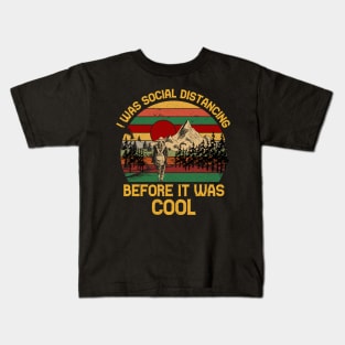 ANTI SOCIAL QUARANTINED HIKING Kids T-Shirt